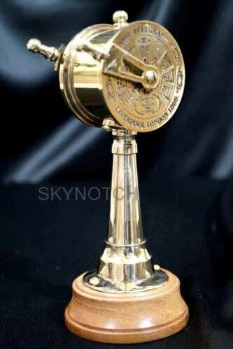 Nautical 14" Brass Telegraph | Antique finish Brass Telegraph Ship Telegraph