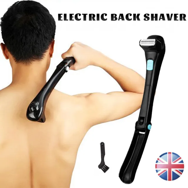 Electric Back Hair Shaver Remover Body Trimmer  Self Groomer Shaving Tools UK