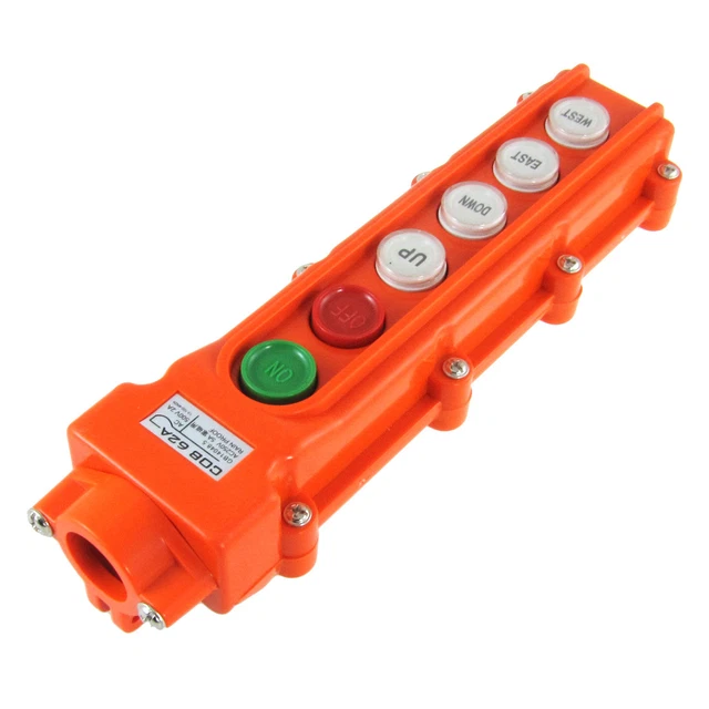 Rainproof Crane Hoist 4 Ways Pushbutton Switch Pendant Control Station