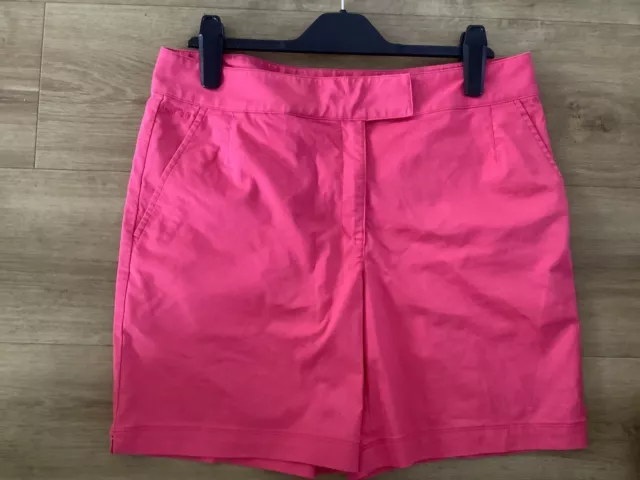 Nike Golf Nikefit Shorts Size 16 Pink Pockets Logo Waist 34”