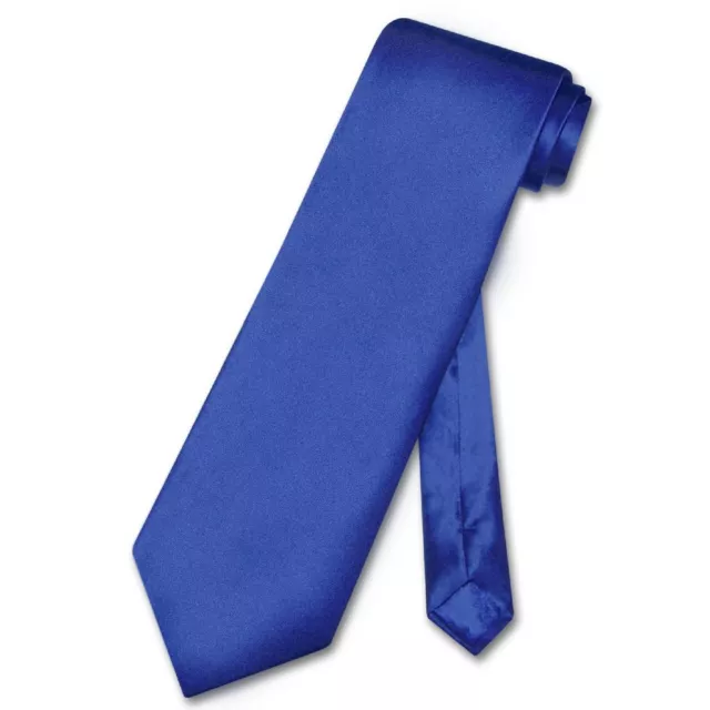 Biagio 100% SILK NeckTie Solid ROYAL BLUE Color Mens Neck Tie
