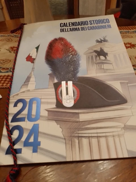 Calendario Storico dell'Arma dei Carabinieri Anno 2024 con busta originale