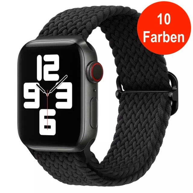 Nylon Armband passend für Apple Watch 1 2 3 4 5 6 7 8 SE Ultra Sport Band