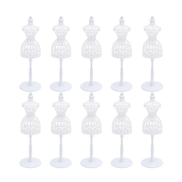10 Pcs Weiß Kind Puppenständer Selber Machen Mannequin-Körper