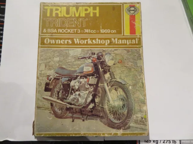 Al665 - Haynes Triumph Trident + Bsa Rocket 3 Workshop Manual - Tatty Cover