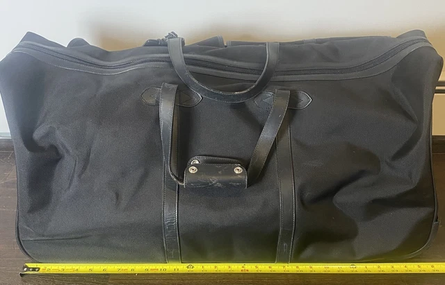 Vintage Ralph Lauren Polo Duffle Bag Rolling Suitcase 2 Wheels Luggage 27" 2