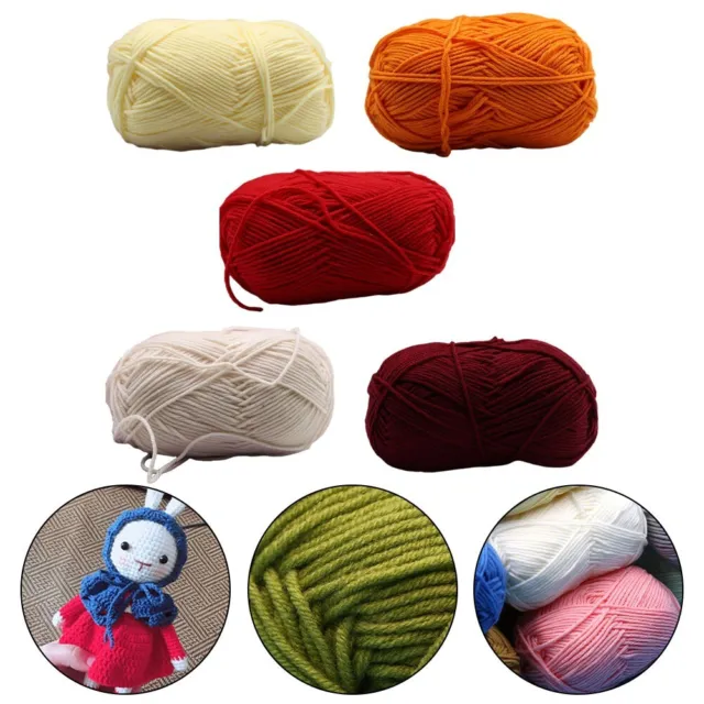 Comfortable and Breathable DIY Milk Cotton Yarn for Knitting Scarf Sweaters