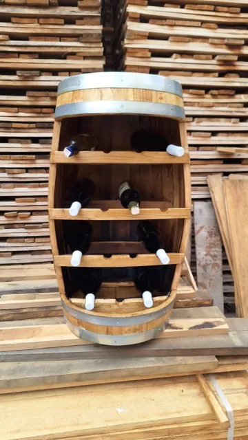 Botte/Portabottiglie Cantinetta realizzata con botte in legno 15 posti   OFFERTA