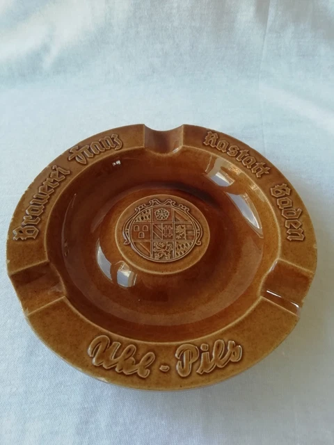 Ricard cendrier XXL de bar rond publicitaire jaune vintage en céramique