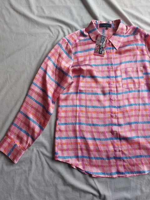 Jessica Russell Flint. Blouse. Pink. Brand New £195.00. Size Medium. 100% Silk