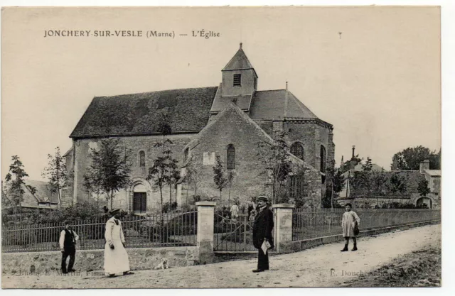 JONCHERY SUR VESLE - Marne - CPA 51 - l' Eglise