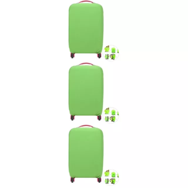 3 PCS Luggage Dustproof Protector Candy Color Suitcase Cover Protective