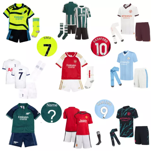 23-24 Season Home Away Third Football Kit For Kids with Socks Customized/