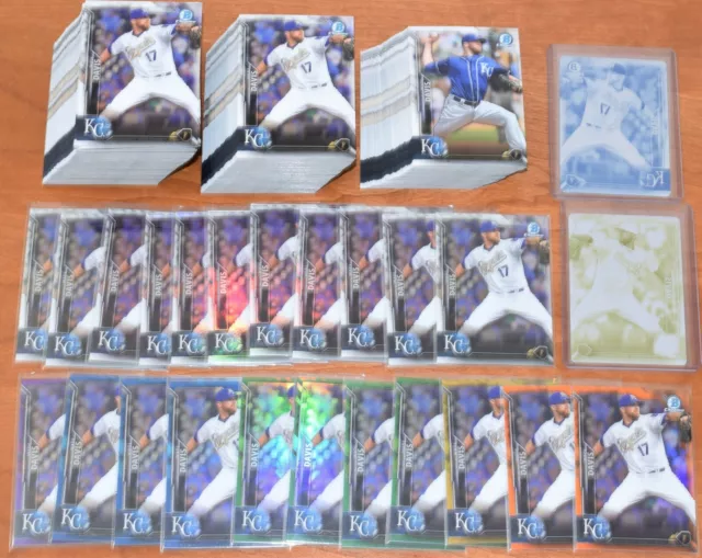 WADE DAVIS ~ 2016 Bowman Chrome CRAZY HUGE 1/1 LOT Plates Orange Gold REF MORE
