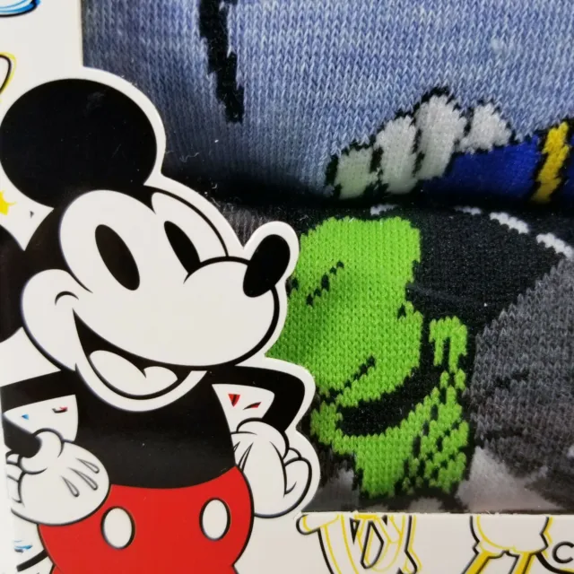 Mickey Mouse Crew Socks 3 Pair Size 6-12 The True Original Disney Gift Set NEW!