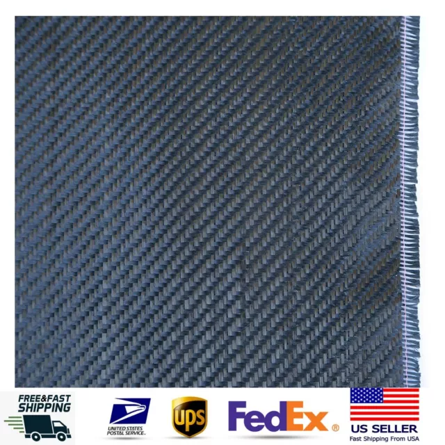 Carbon Fiber Fabric Twill Weave 3K/200g 39.3 in x 39.3 in NAVY BLUE