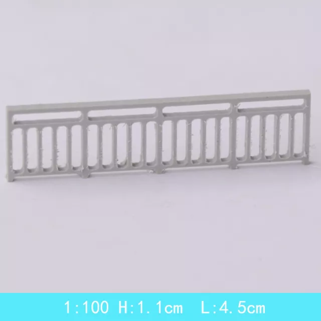 10PC HO/OO 1:50 1:75 Scale Fence Miniatures Railing Guardrail Garden Scene Model