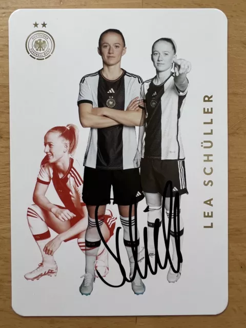 Lea Schüller AK DFB Frauen WM 2023 Autogrammkarte original handsigniert