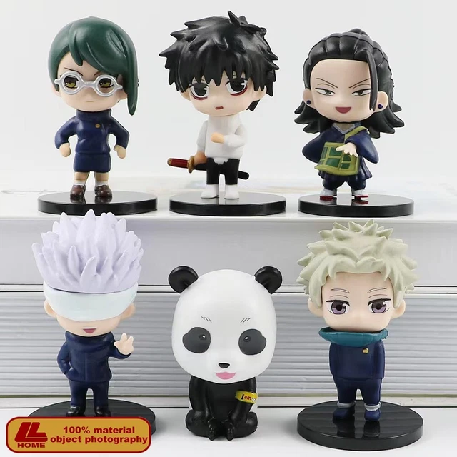 Anime Jujutsu Kaisen Gojo Satoru Yuta Suguru Maki Q 6Pcs PVC Figure Statue Gift