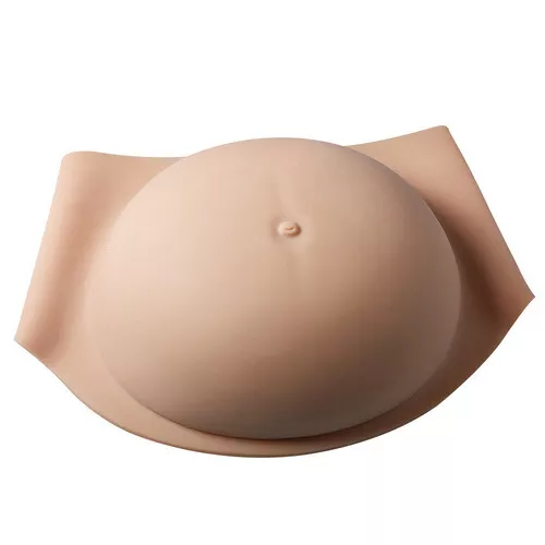 7900g 15.5cm High  Fake Pregnant Woman Belly Silicone Bumpy Twins 8-10 Months