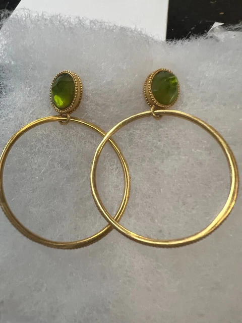 Julie Vos earrings Iridescent Jade Green