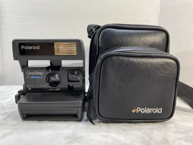 Polaroid One Step Closeup Instant Film Camera With Bag.