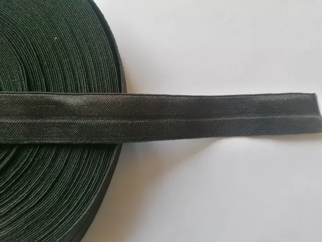 1 m Einfassband ELASTISCH 20 mm breit Schwarz Kantenband Bänder Falzgummi