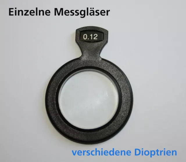 Einzelne Messgläser Messglas einzeln Kunststoff 38 mm Sphäre plus NEU