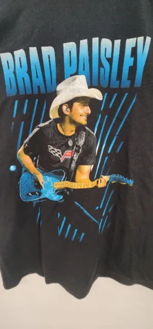 Brad Paisley 2014 Country Nation Offical Tour  Graphic T-Shirt Size Large T166