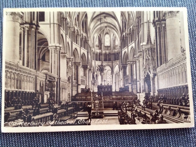 Unused Frith Vintage Kent Postcard - Canterbury Cathedral - Choir East