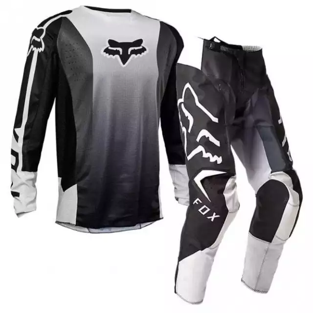 Fox Racing (Adult) 180 LEED MX Jersey/Pant Bundle (Black/White)