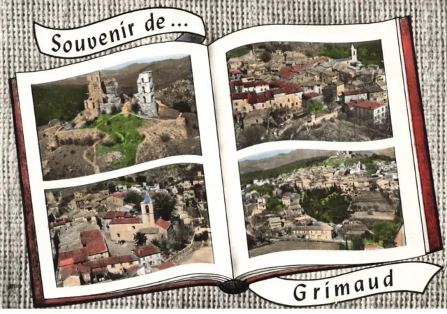 83 Grimaud #Mk43341 Ruines Du Chateau Feodal Centre Du Village L Eglise Vue Ge