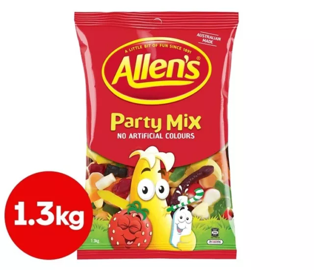 Allen's Party Mix 1.3kg Gummies Candy Candies Buffet Sweets Party Juicy Flavour