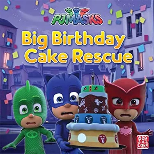 Big Anniversaire Cake Rescue Livre de Poche Masques, P.J.Pat-A-Cake Crosse