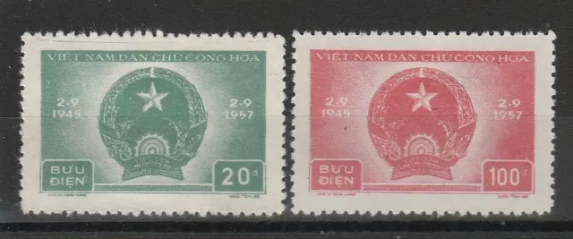 1957 Vietnam  Festa Nazionale 2 Val Mlh  Sg Mf51092