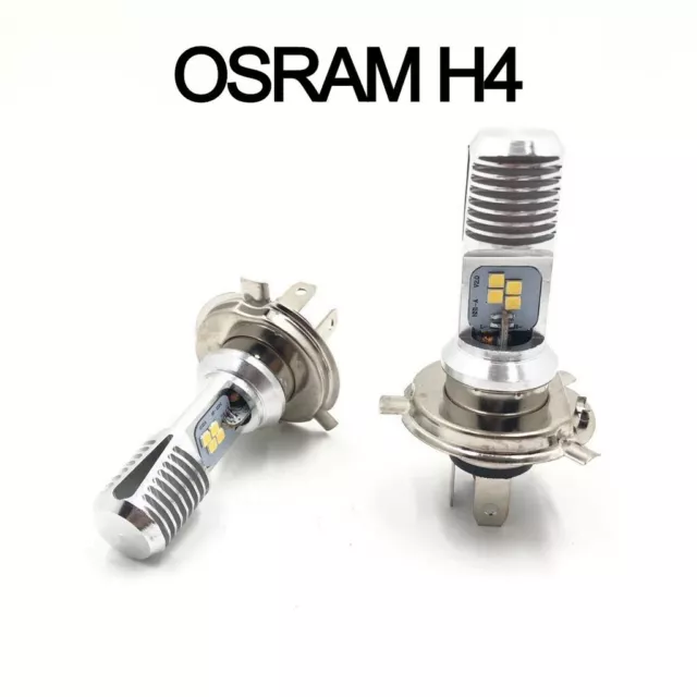 Lampada H4 Smd Osram Hsi Led Per Moto Scooter 12V Bianco 6000K 60W 8 Smd*