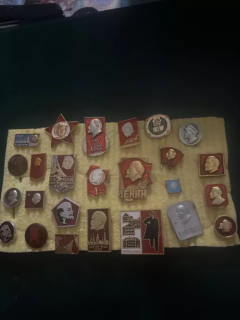 COMMUNIST Leader VLADIMIR LENIN Head BADGE COLLECTION