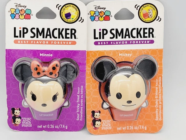 Disney Tsum Tsum Mickey & Minnie Mouse Lip Smacker Flavor Lip Balm. 2