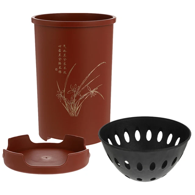 1 Set Harz Pflanzer mit Untertassen moderner dekorativer Blumentopf für Innenläd