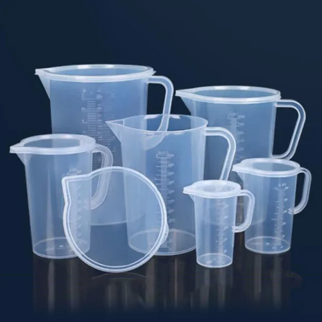 250/500/1000ml Plastic Measuring Cup Jug Clear Kitchen Liquid Beaker With Lid‹