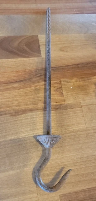 Beautiful Vintage Antique Eastlake Cast Iron Plant Hanger Hook Ceiling Hook
