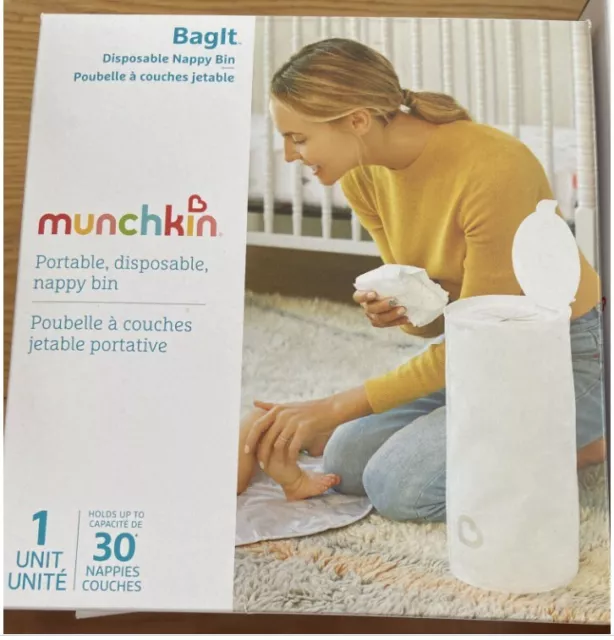 Munchkin portable disposable nappy bin- get two for the price of one