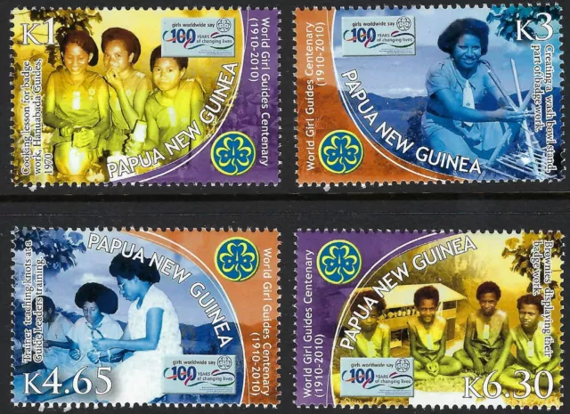 2010 PNG SG#1385/88 Girl Guides set of 4 mint MUH MNH Papua New Guinea