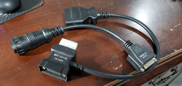 2-NEW AutoBoss CABLES-V30 MITSUBISHI-561684-12+16 OBD-II+ BENZ-14 ADAPTER-561691