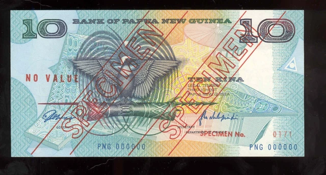 Papua New Guinea 1988 10 Kina Specimen  UNC