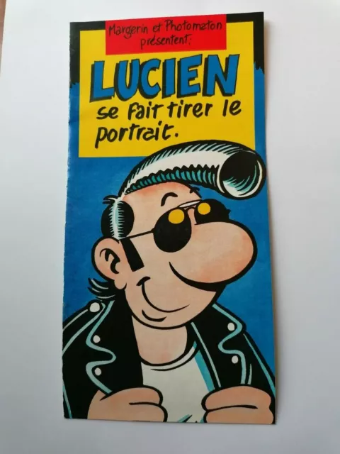 LUCIEN Margerin dépliant Pub pour PHOTOMATON NEUF!