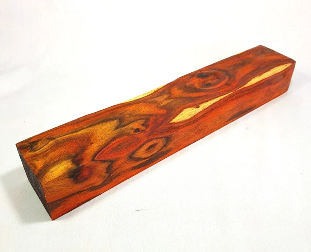 Madera exótica de madera giratoria de madera de palo de rosa siamés de 3"" x 16 6/8"" hágalo usted mismo sm021