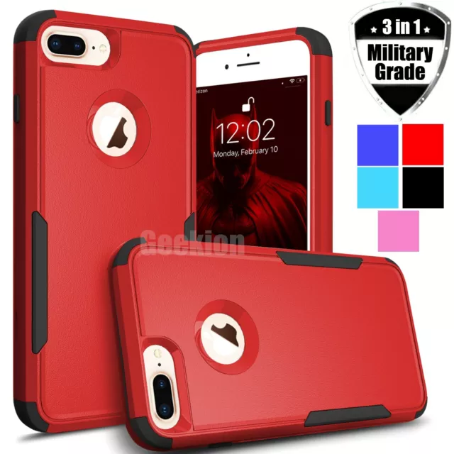 For iPhone 6 7 8 Plus SE 2020 Shockproof Military Grade Hard Hybrid Case Cover