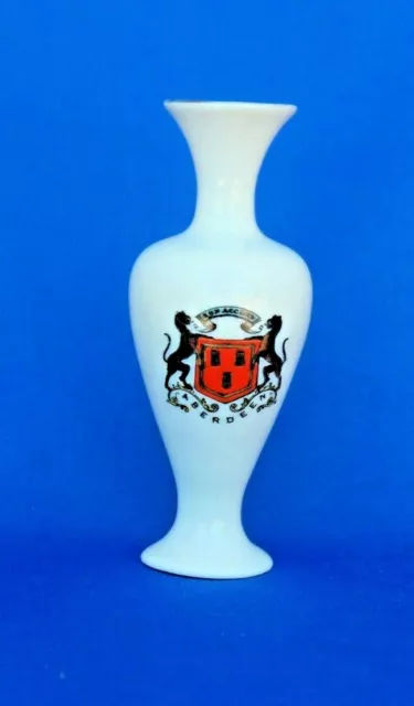 English Porcelain Crested Carlton China Souvenir - "Aberdeen" Crest