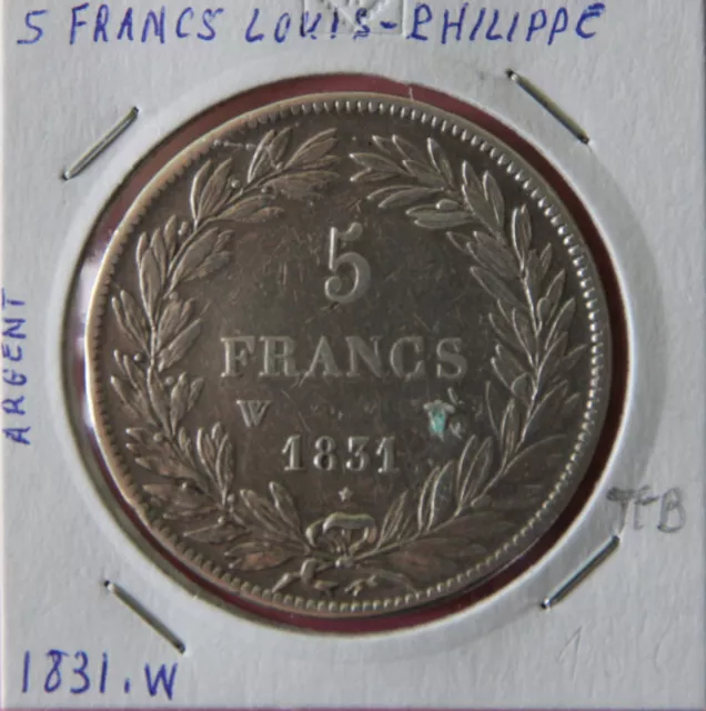 5 Francs Louis-Philippe en argent